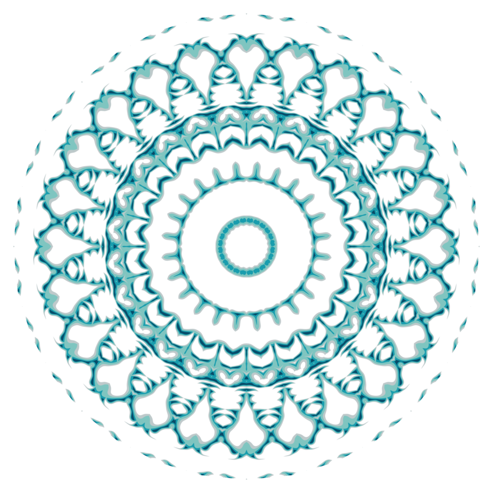 Circular pattern in the form of a mandala png