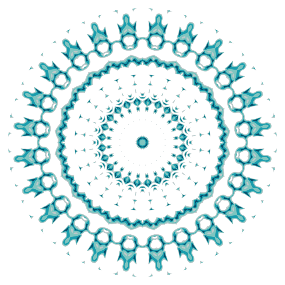 Circular pattern in the form of a mandala png
