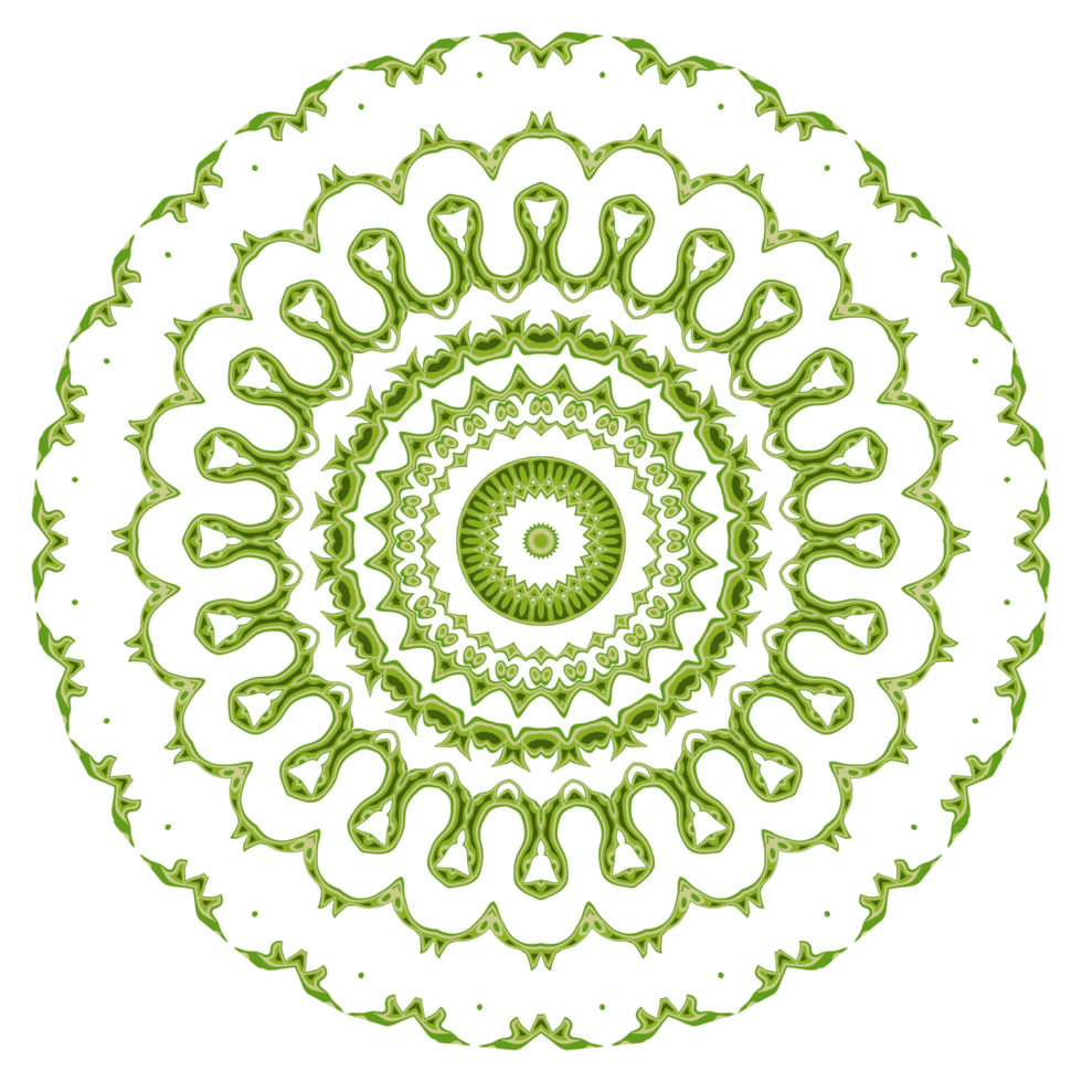 Abstract mandala pattern ornament png