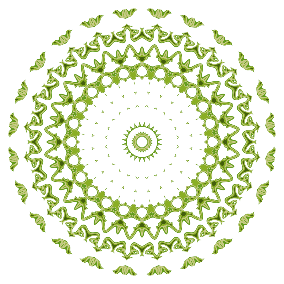 Abstract mandala pattern ornament png
