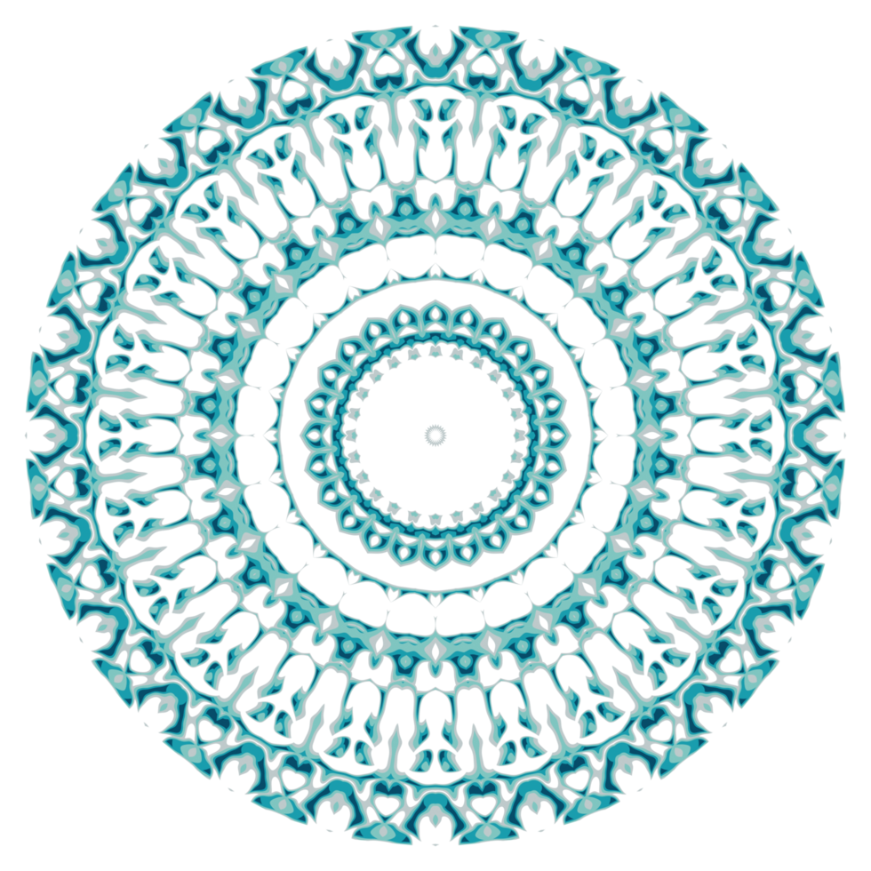 Circular pattern in the form of a mandala png