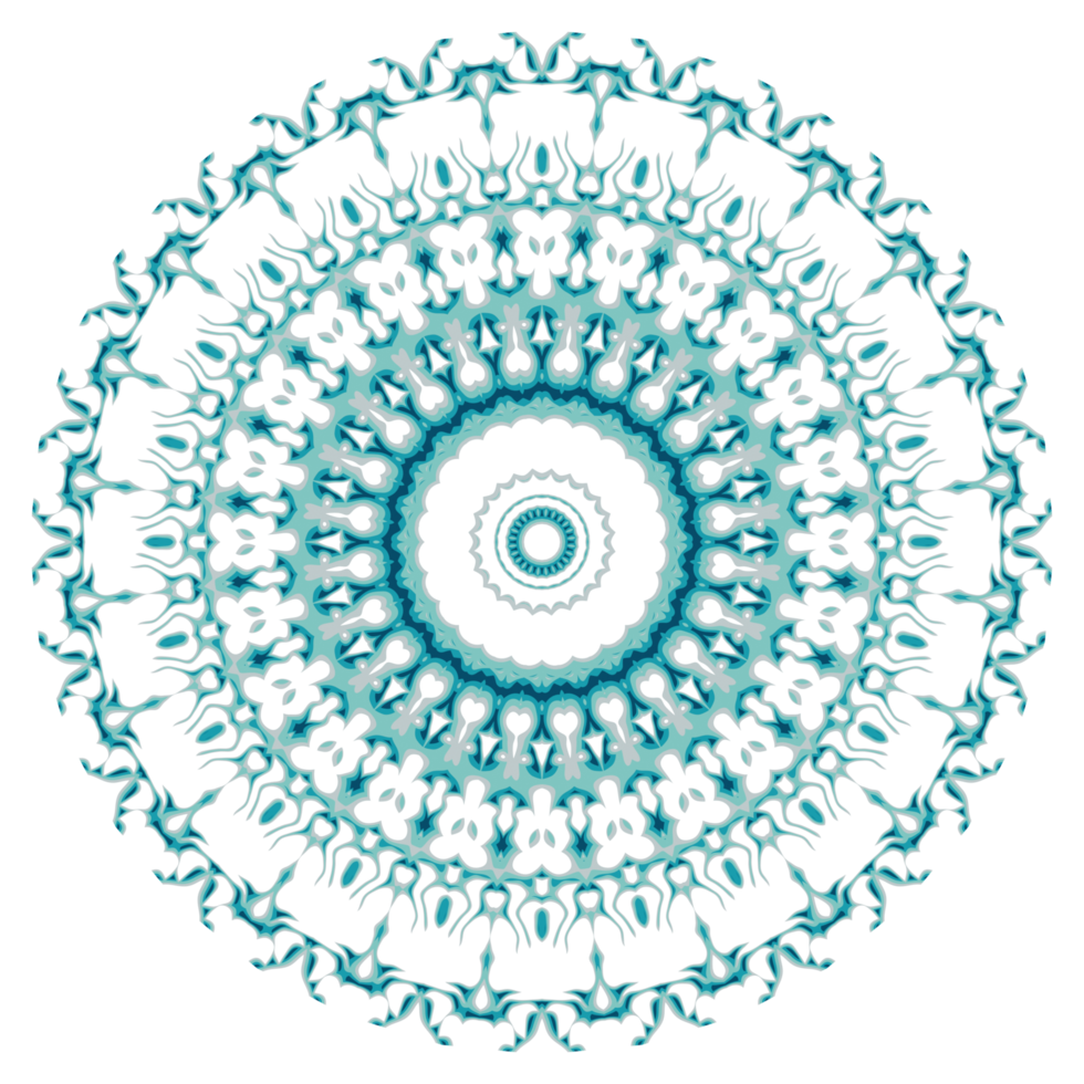 Circular pattern in the form of a mandala png
