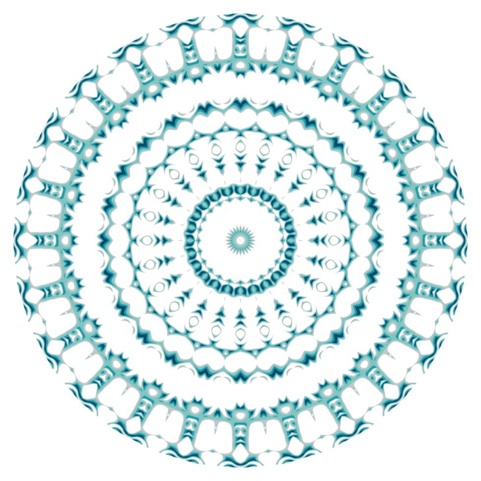 Circular pattern in the form of a mandala png