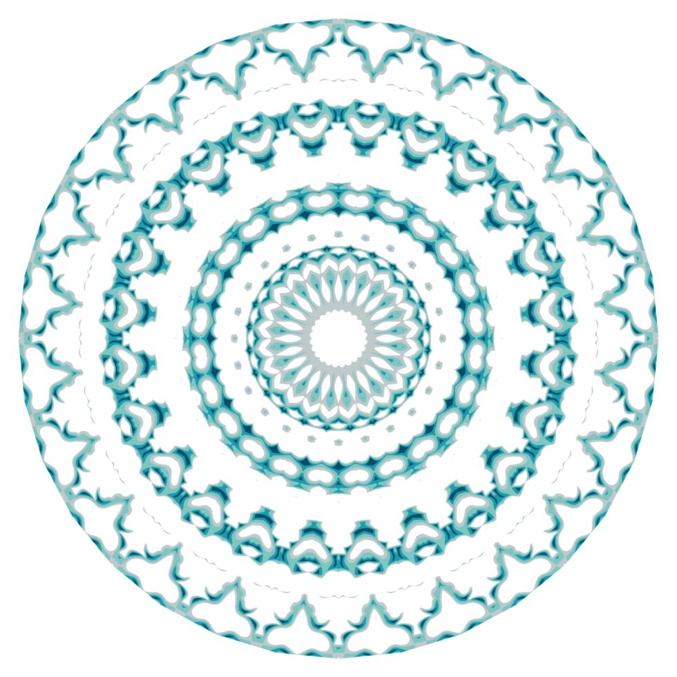 Circular pattern in the form of a mandala png
