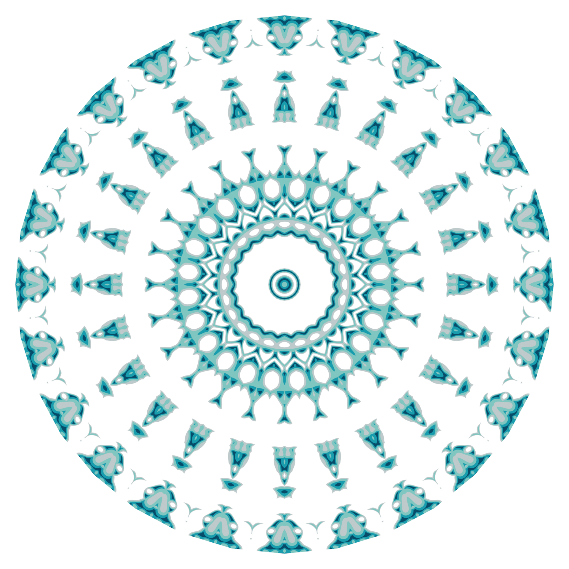 Circular pattern in the form of a mandala 11381003 PNG