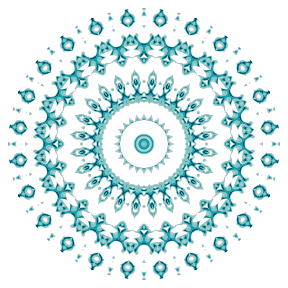 Circular pattern in the form of a mandala png