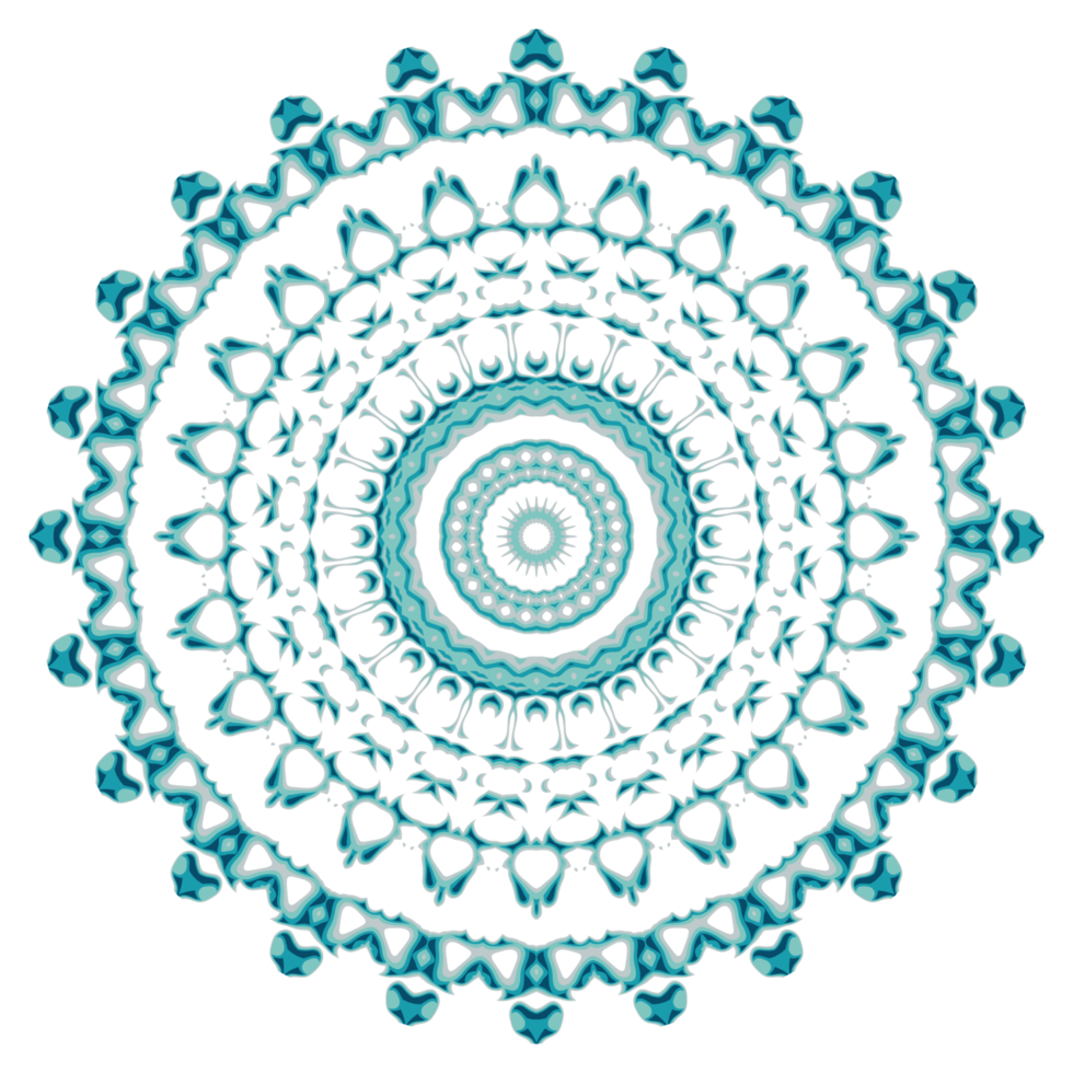 Circular pattern in the form of a mandala png