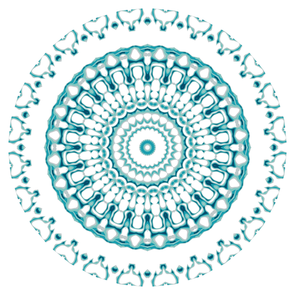 Circular pattern in the form of a mandala png