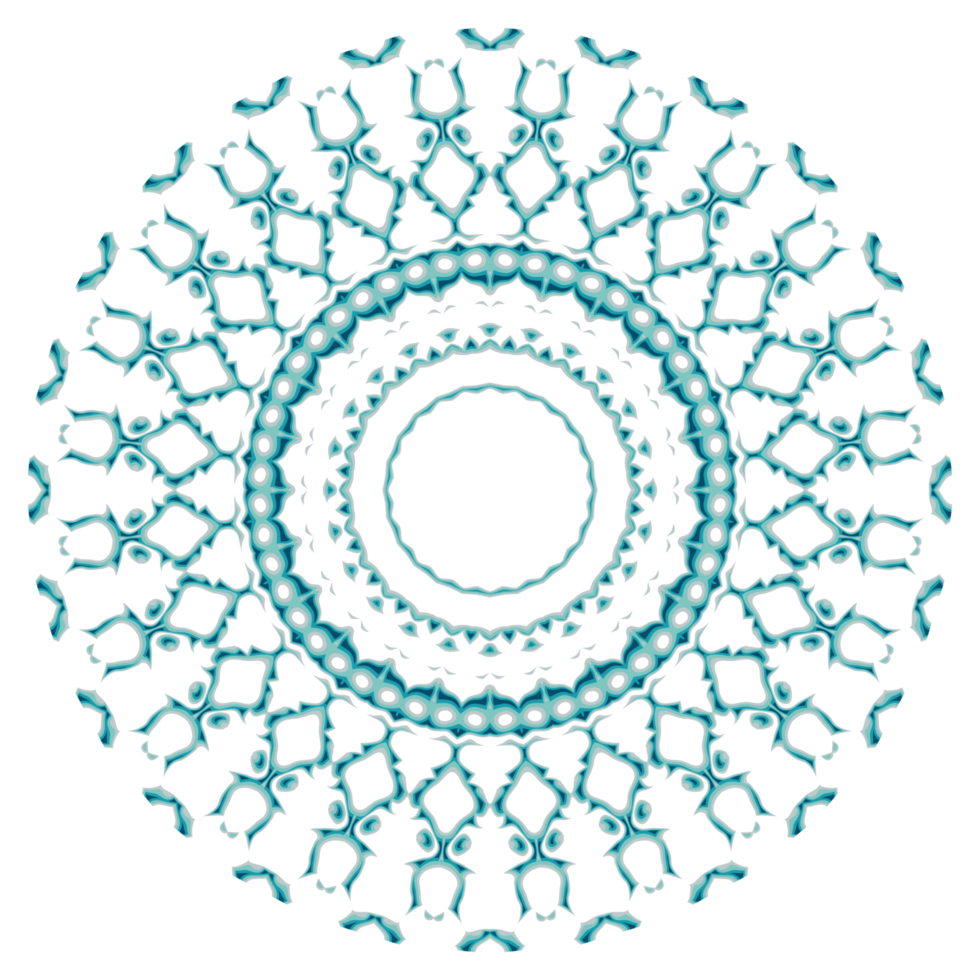 Circular pattern in the form of a mandala png