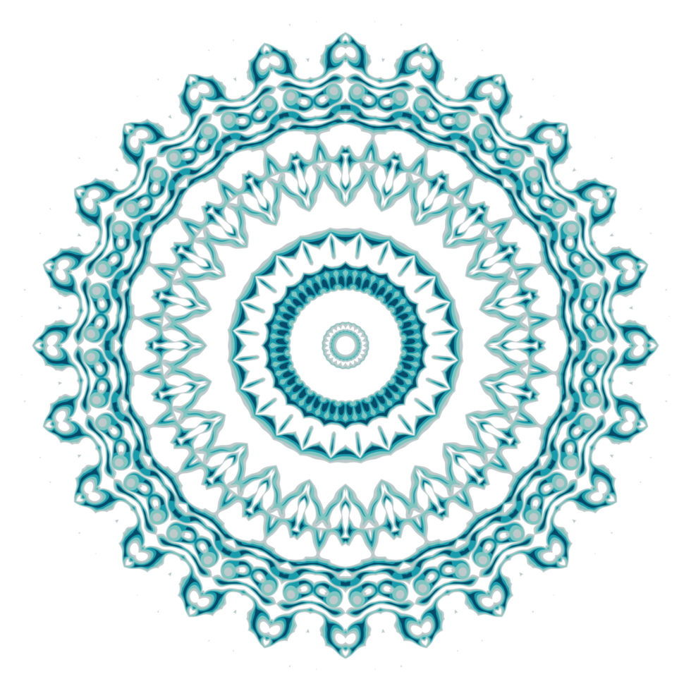 Circular pattern in the form of a mandala png