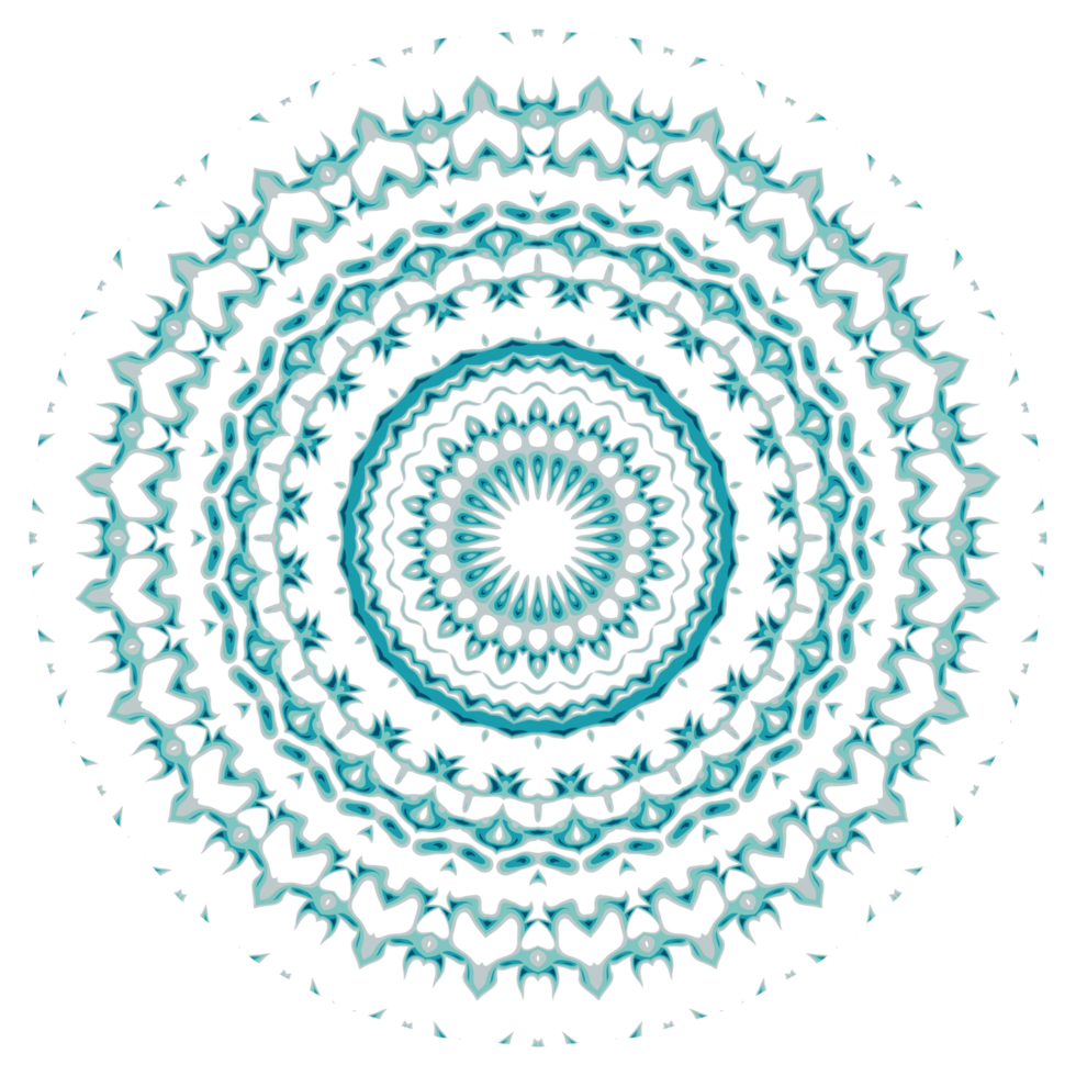 Circular pattern in the form of a mandala png