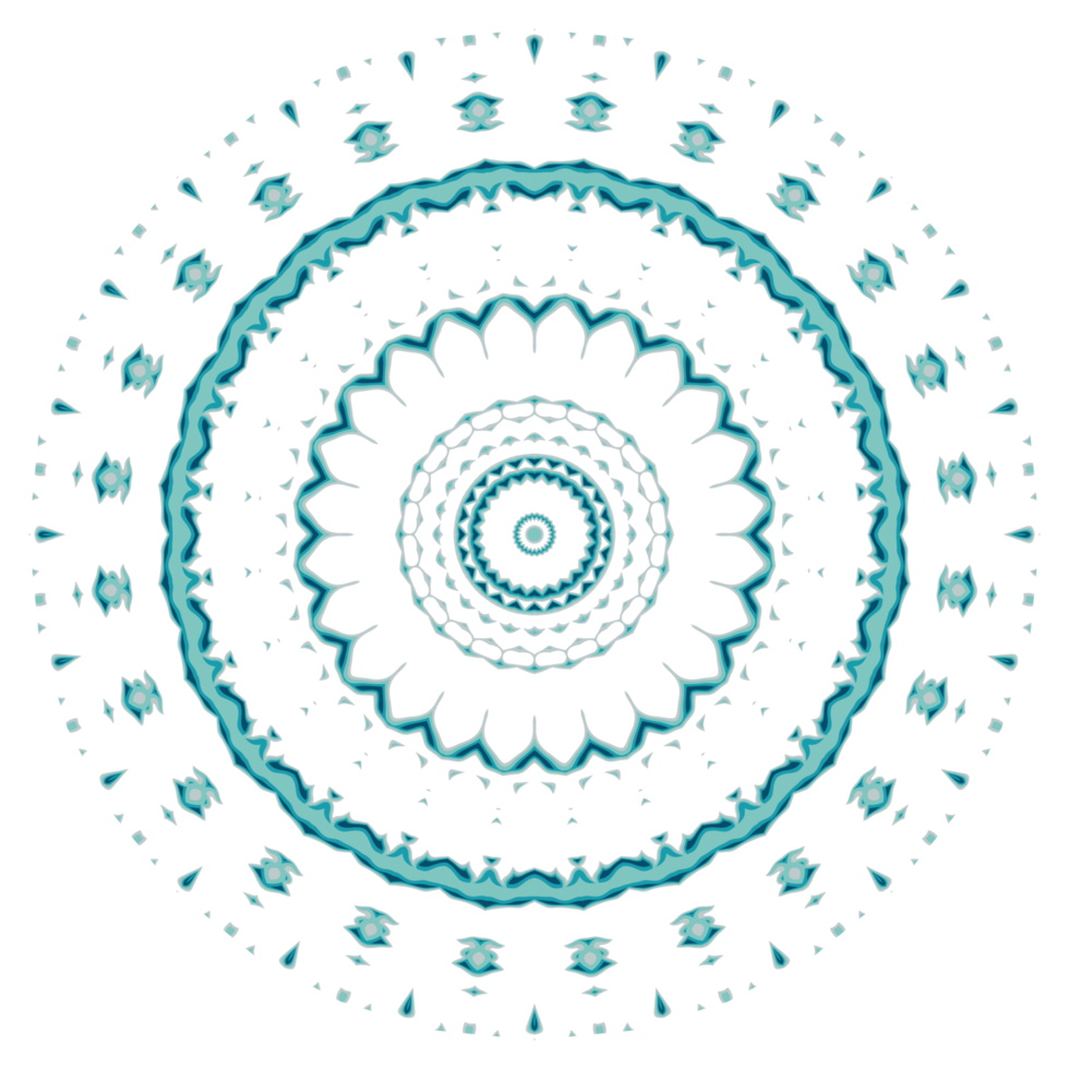 Circular pattern in the form of a mandala png