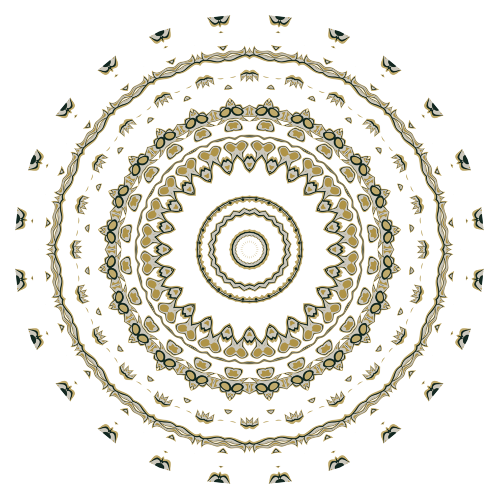 ornement de motif abstrait mandala png