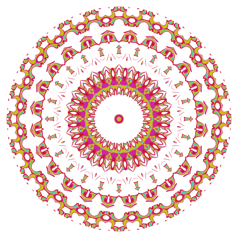 abstrakt mandala mönster med runda form png