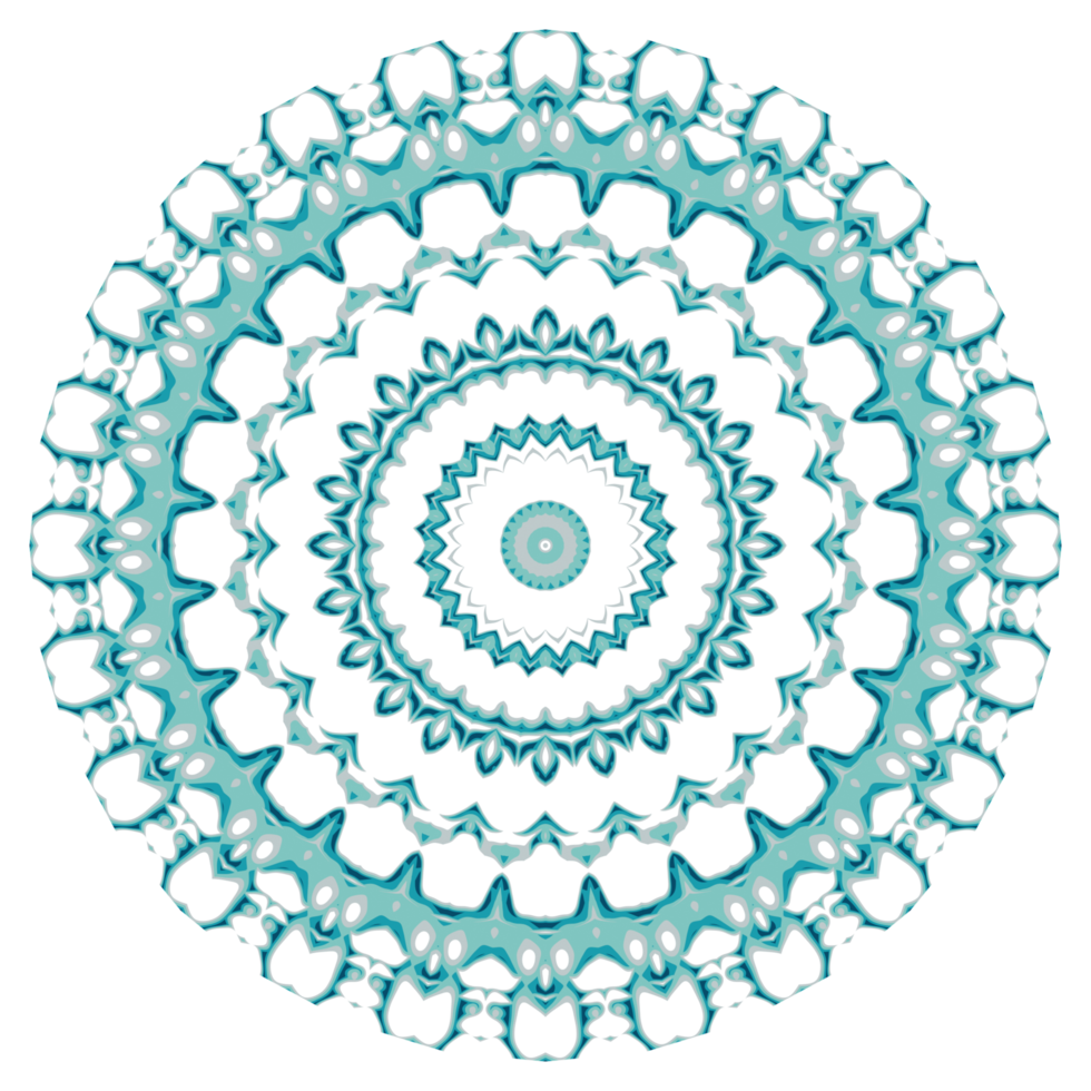 Circular pattern in the form of a mandala png