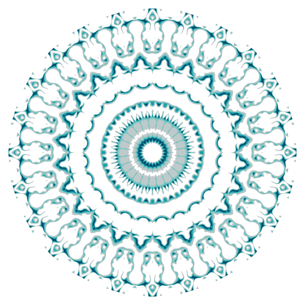 Circular pattern in the form of a mandala png