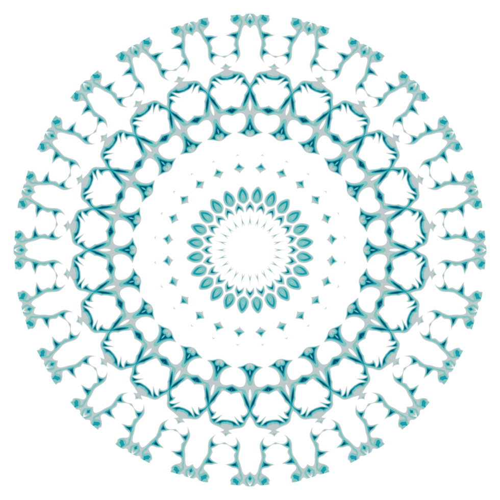 Circular pattern in the form of a mandala png