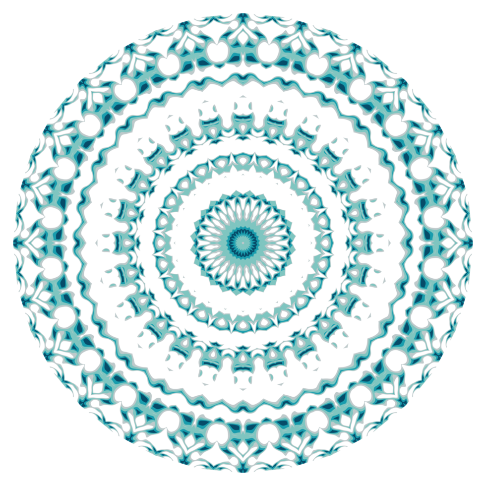 Circular pattern in the form of a mandala png