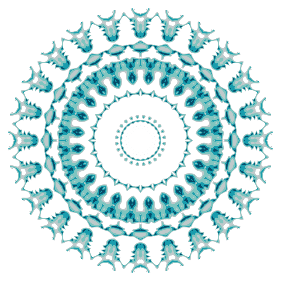 Circular pattern in the form of a mandala png