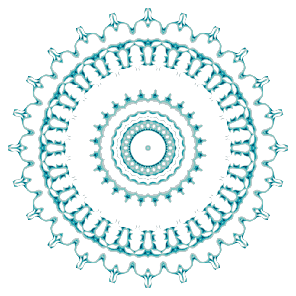 Circular pattern in the form of a mandala png