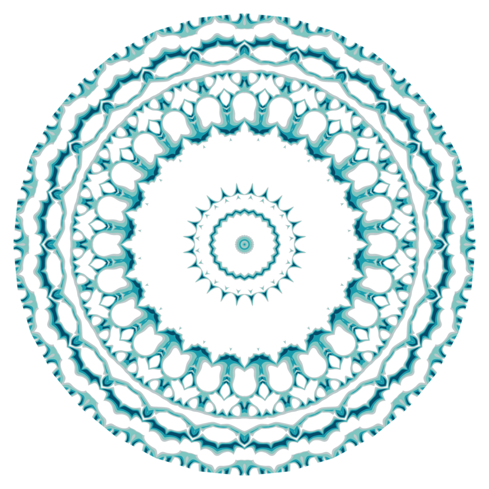 Circular pattern in the form of a mandala png