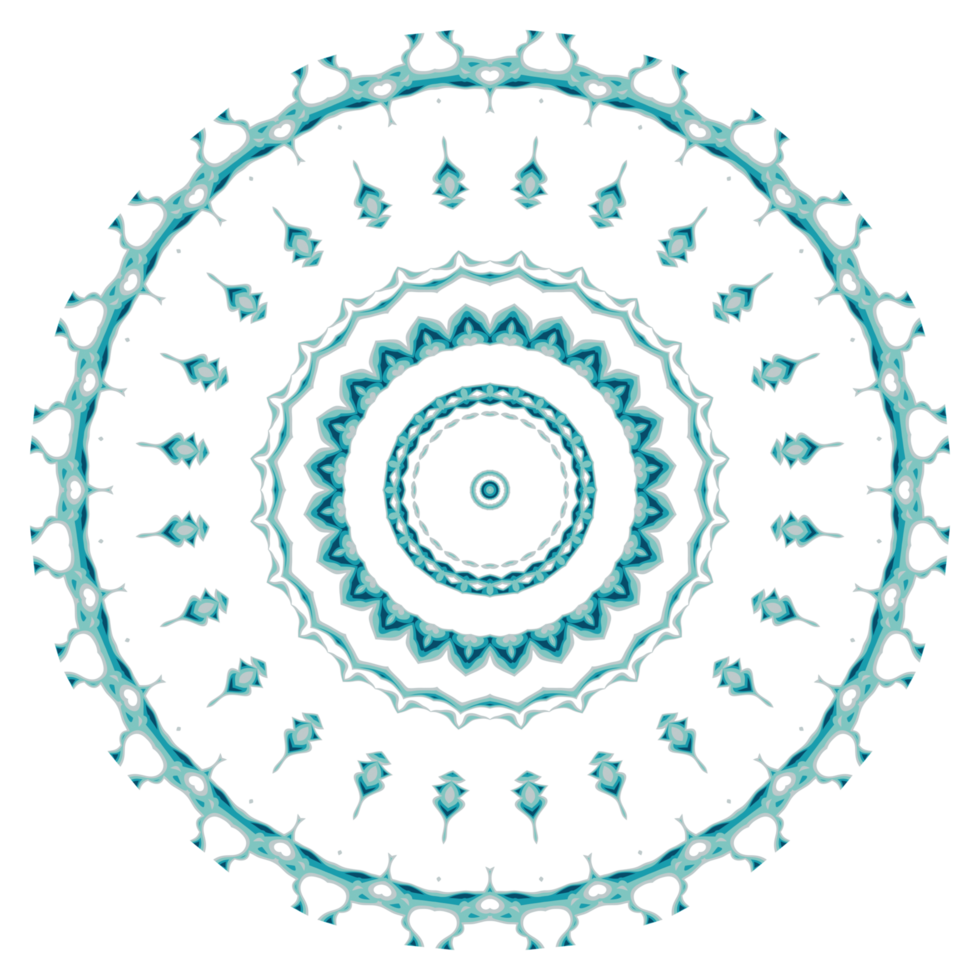 Circular pattern in the form of a mandala png