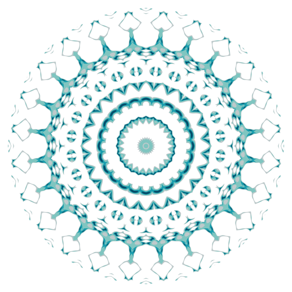 Circular pattern in the form of a mandala png