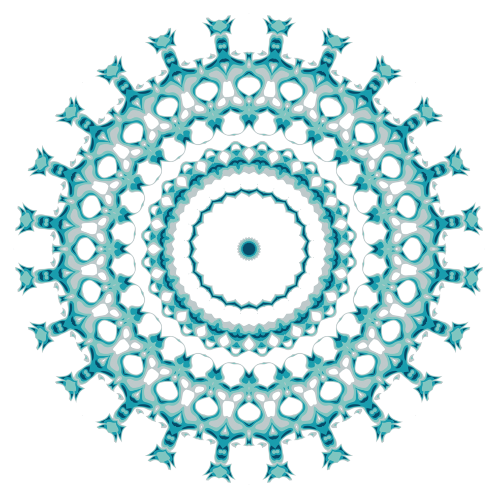 Circular pattern in the form of a mandala png