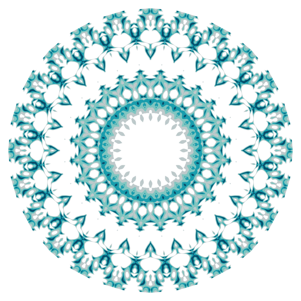 Circular pattern in the form of a mandala png