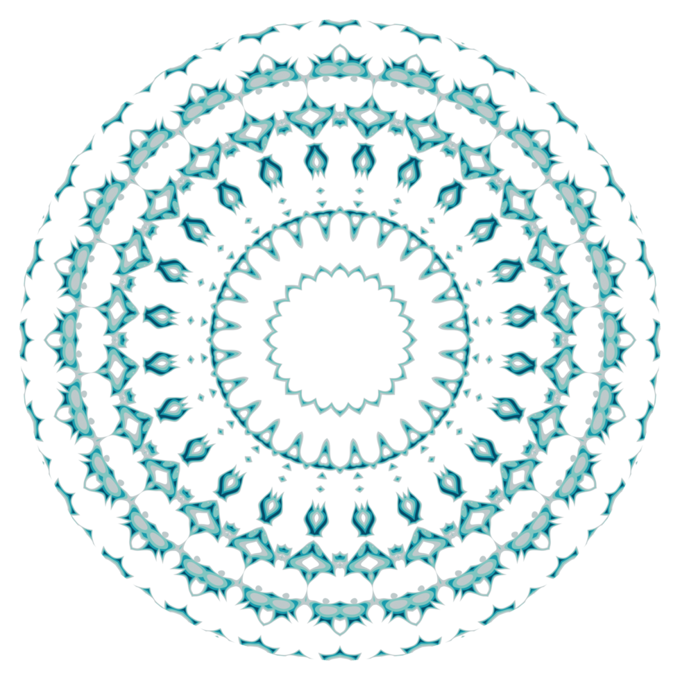 Circular pattern in the form of a mandala png