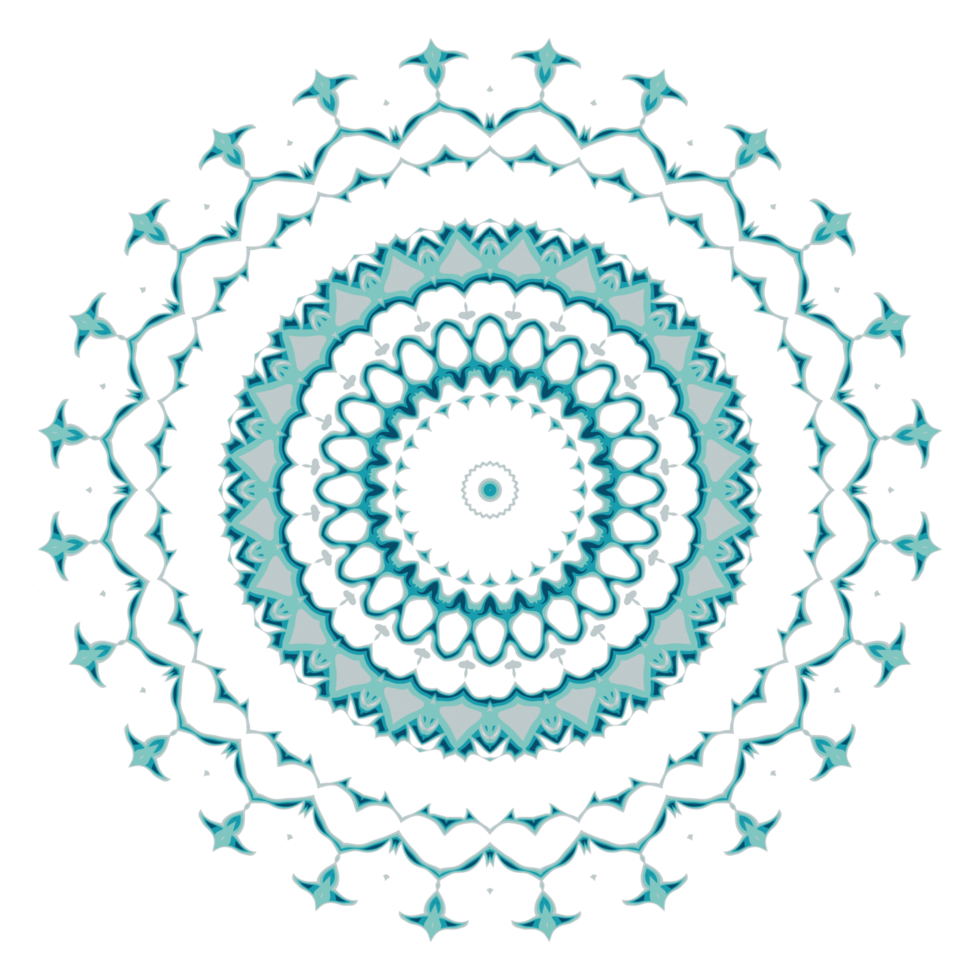 Circular pattern in the form of a mandala png