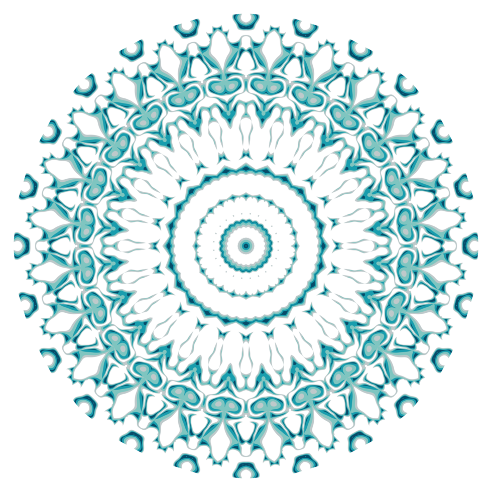 Circular pattern in the form of a mandala png