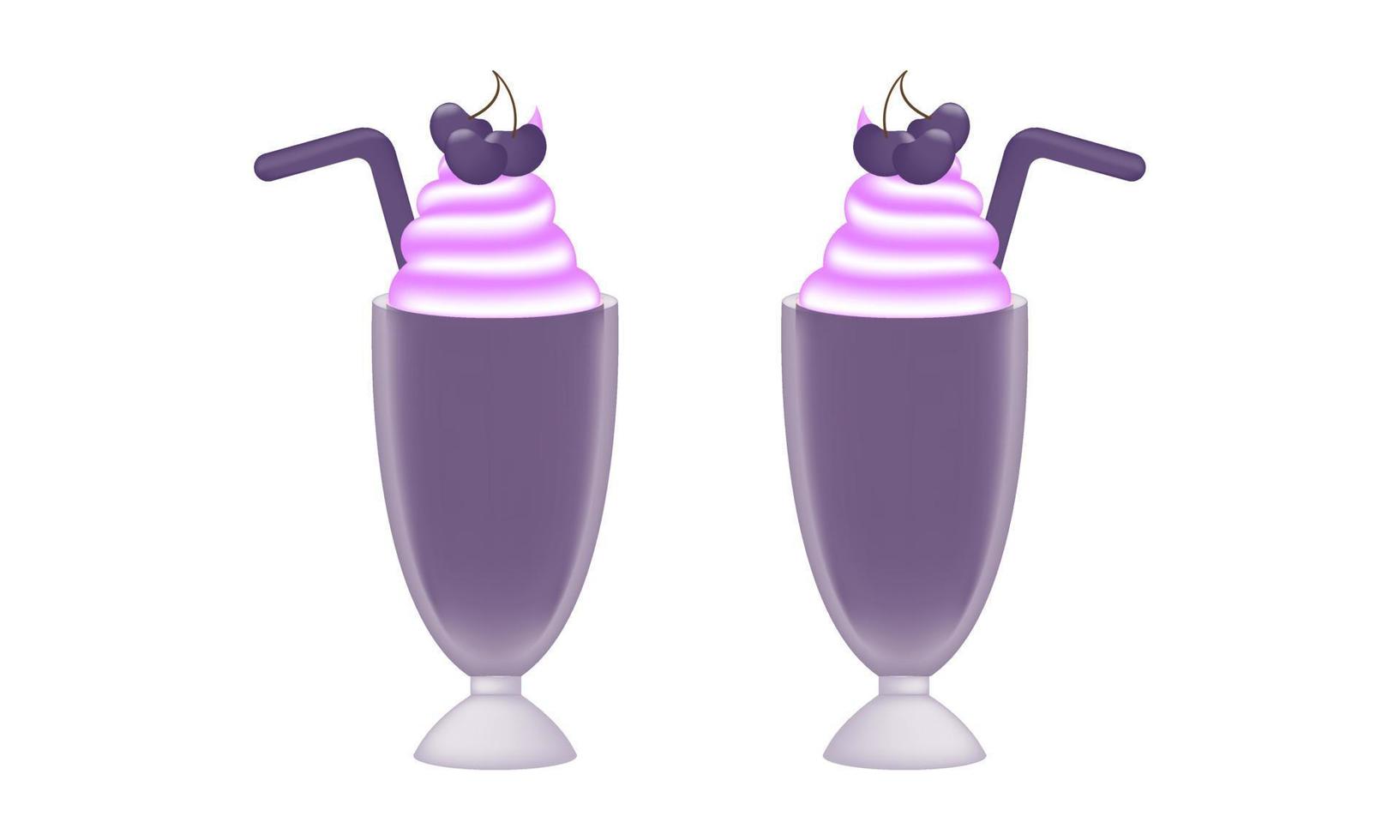 grape ice cream illustration with mesh technique 11381131 Vector Art at