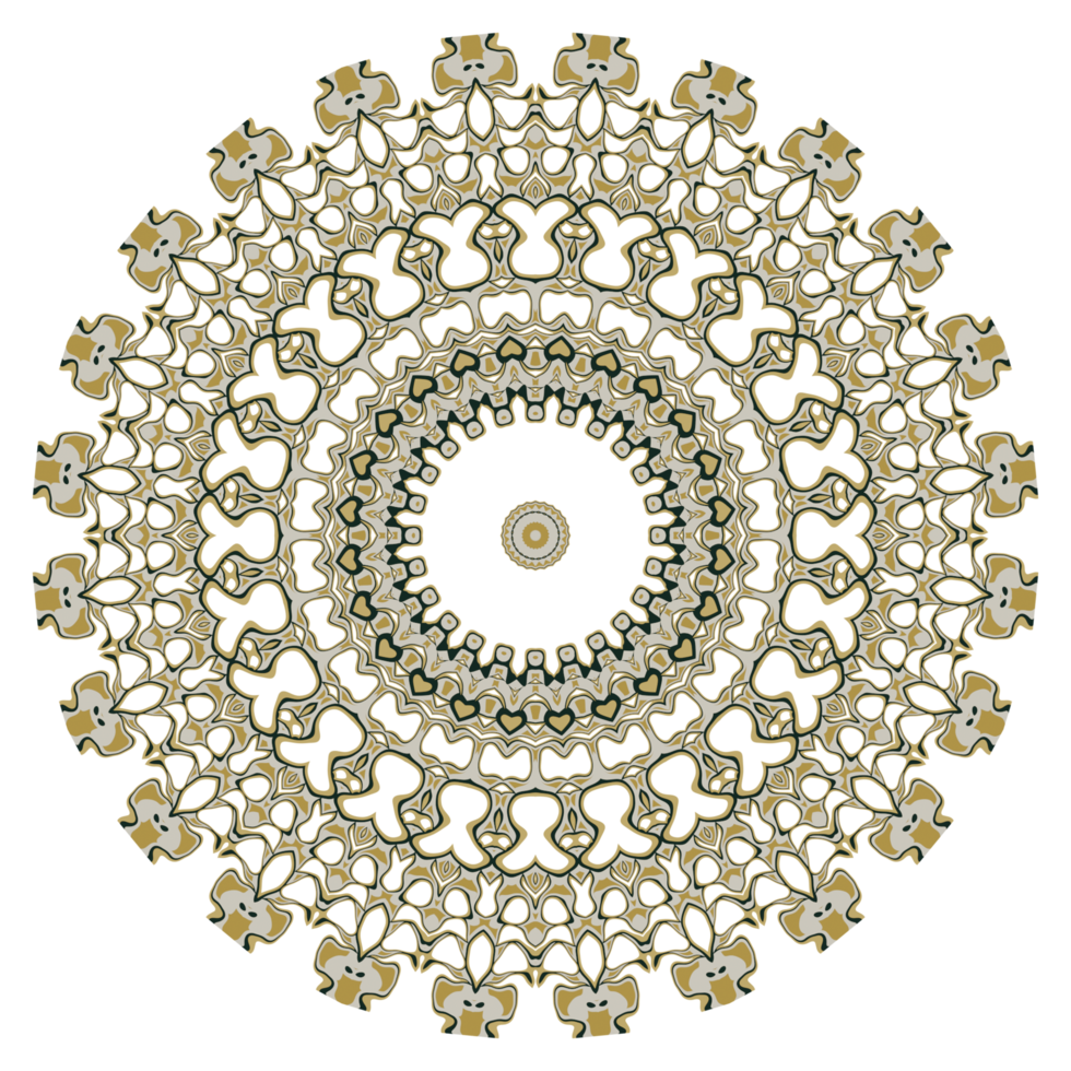 ornement de motif abstrait mandala png