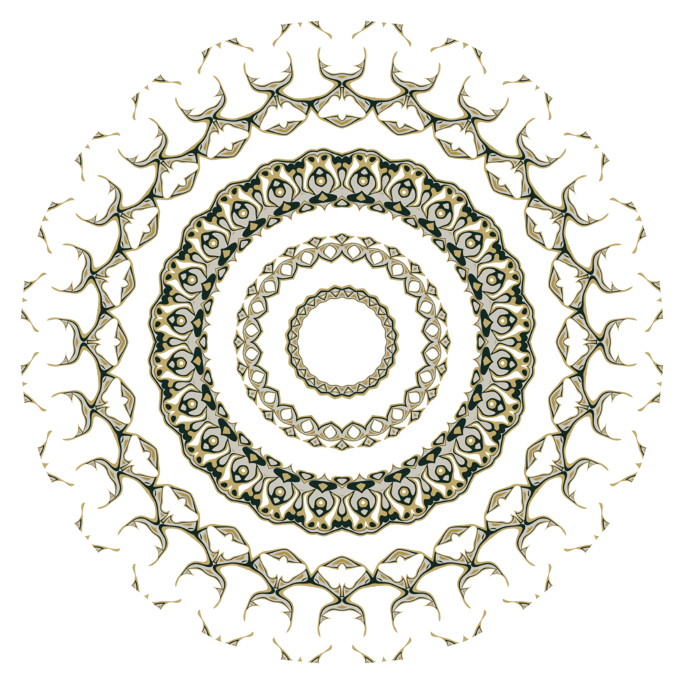 ornamento de padrão abstrato de mandala png