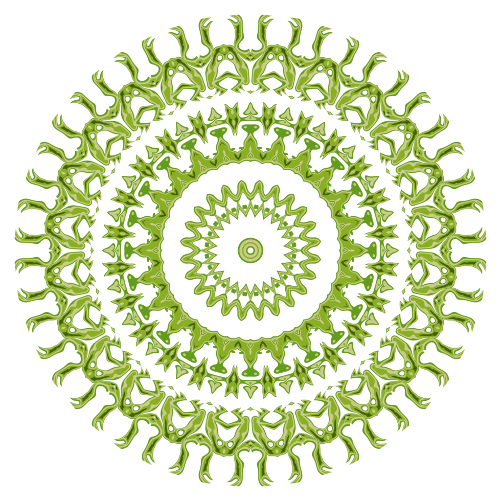 Abstract mandala pattern ornament png
