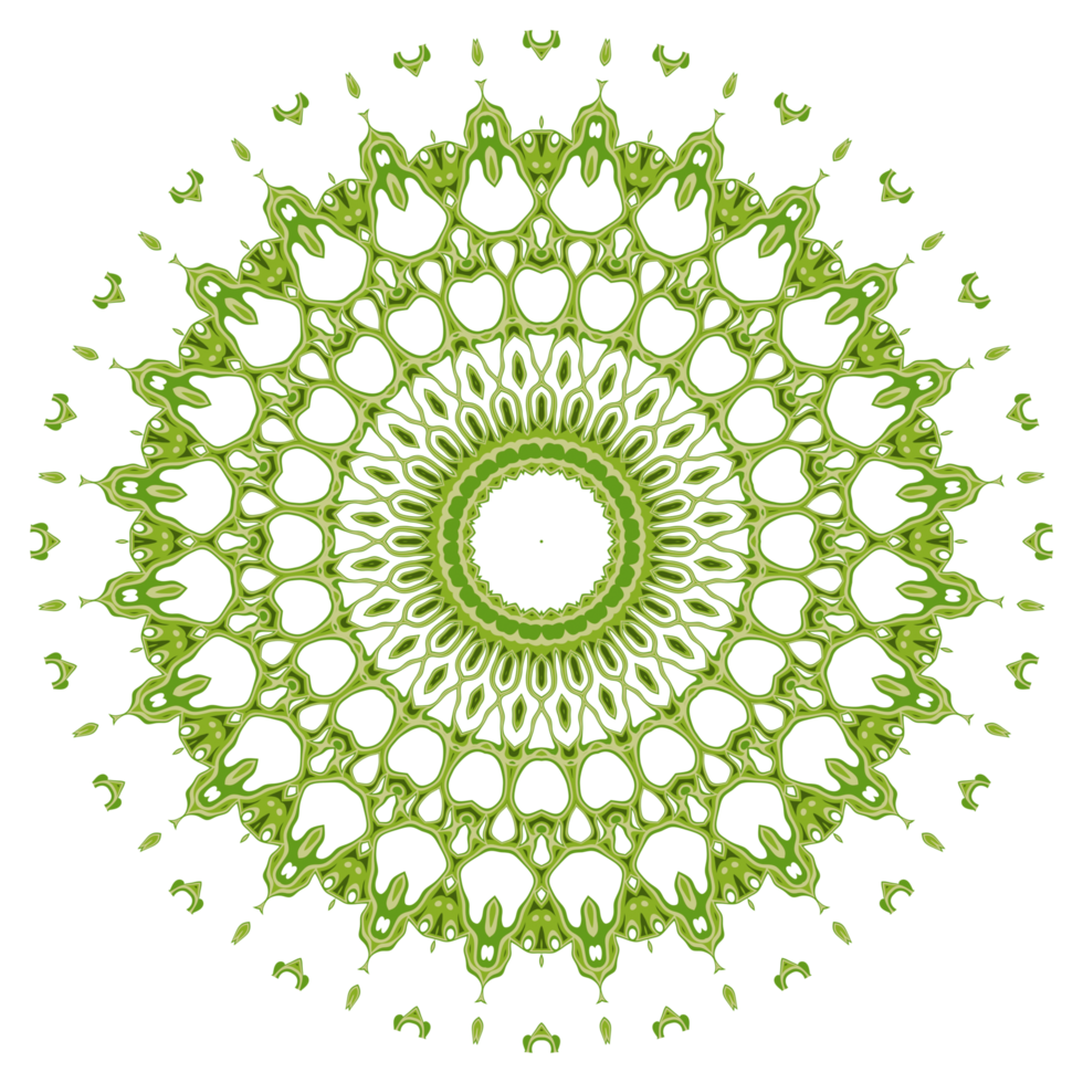 Abstract mandala pattern ornament png