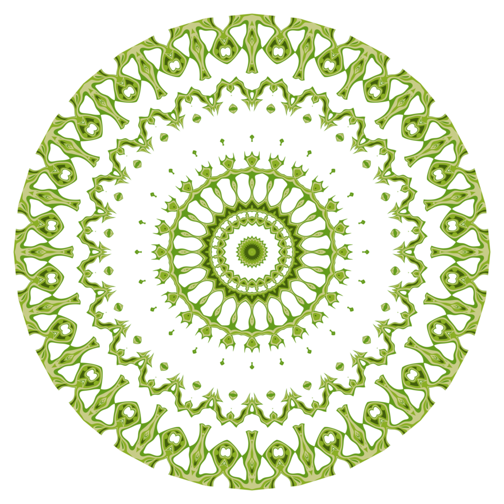 Abstract mandala pattern ornament png