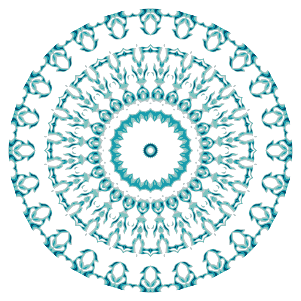 Circular pattern in the form of a mandala png