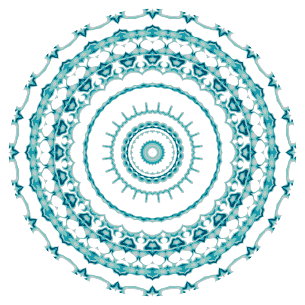 Circular pattern in the form of a mandala png