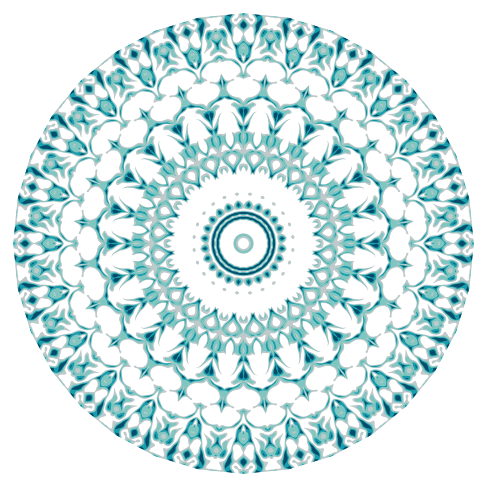 Circular pattern in the form of a mandala png