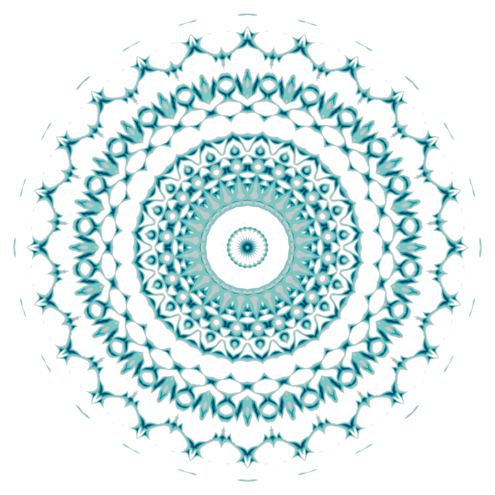 Circular pattern in the form of a mandala png