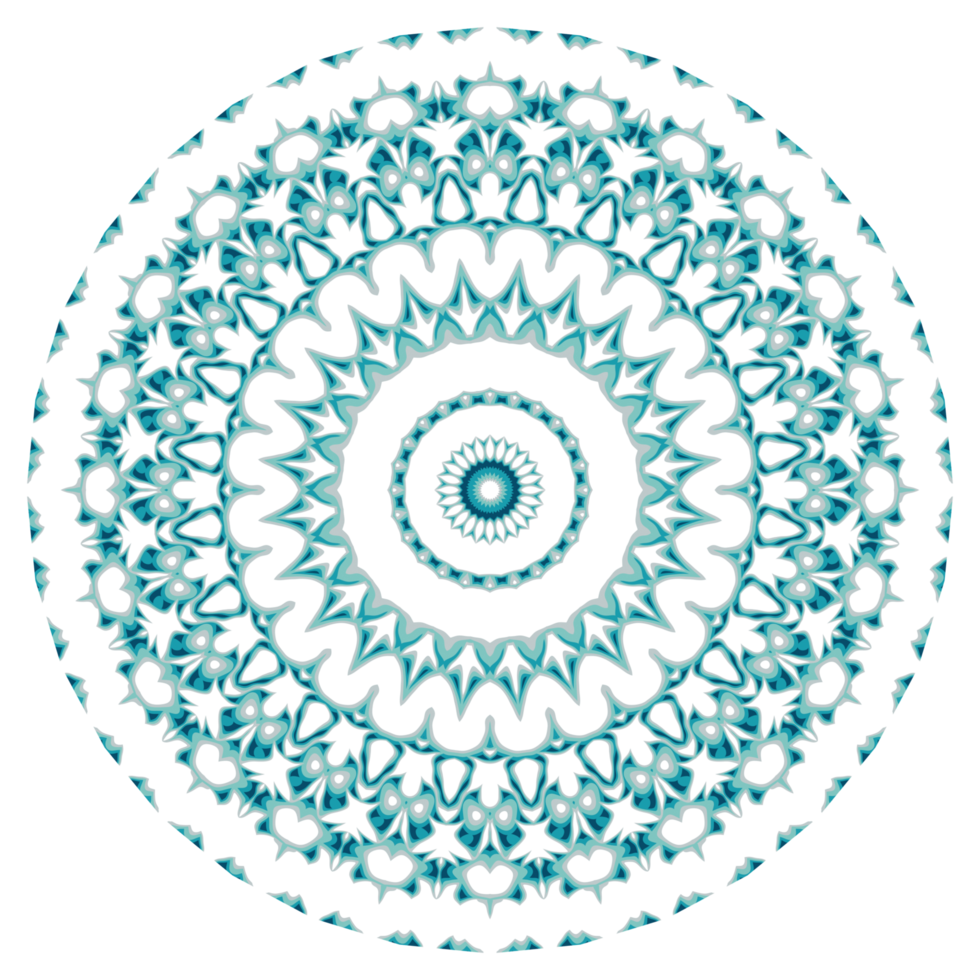 Circular pattern in the form of a mandala png