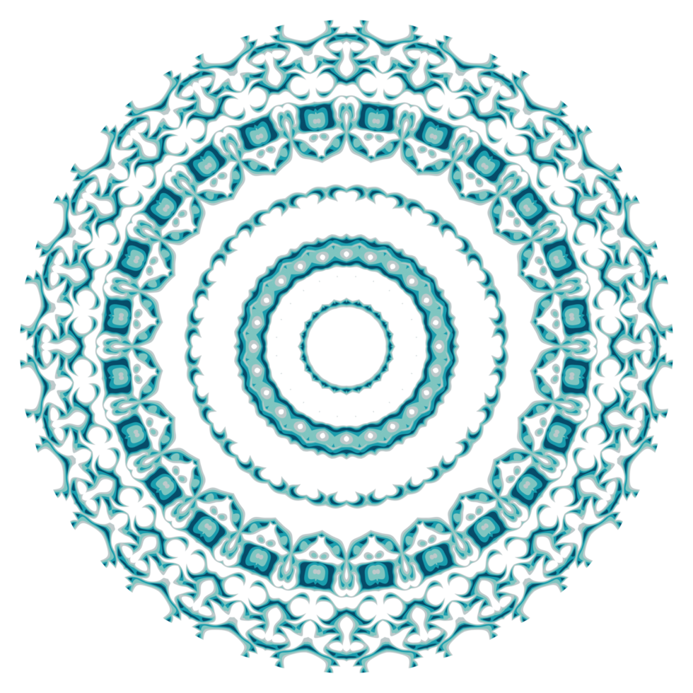 Circular pattern in the form of a mandala png