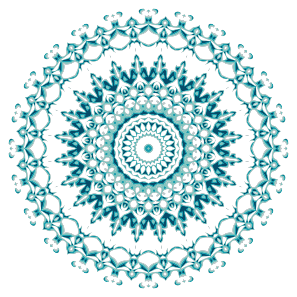 Circular pattern in the form of a mandala png