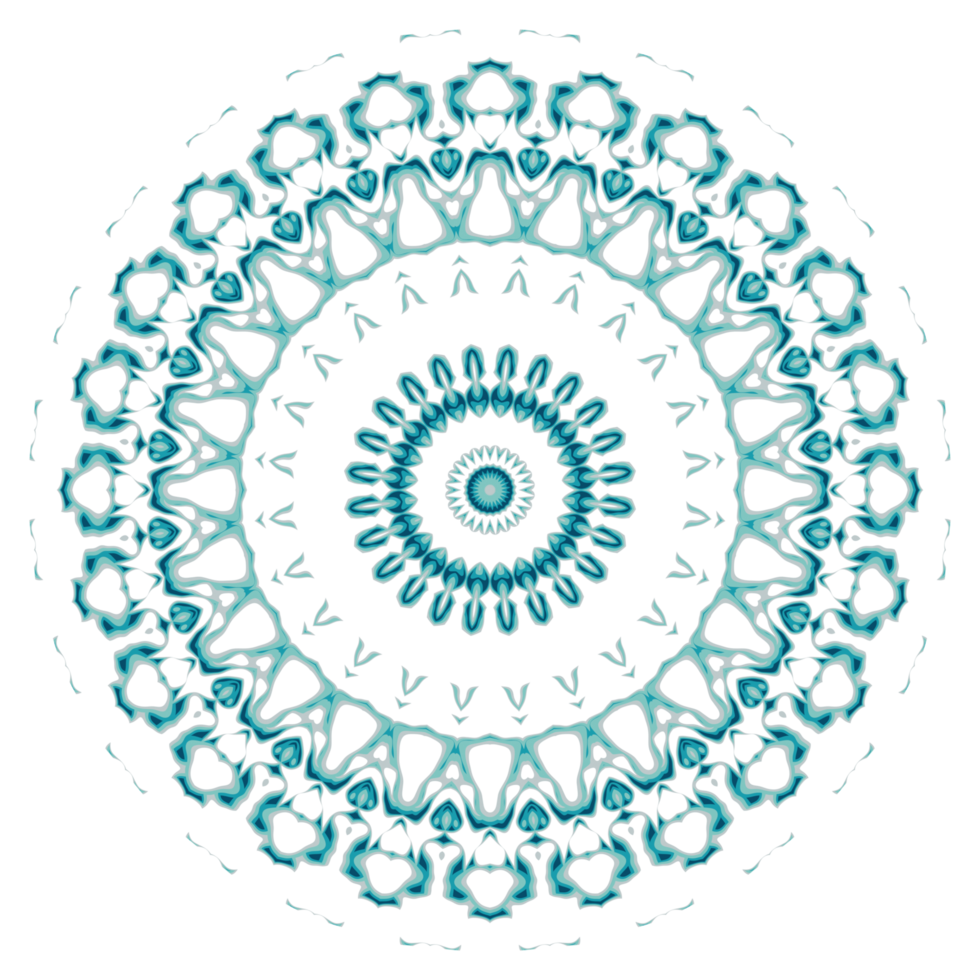 Circular pattern in the form of a mandala png