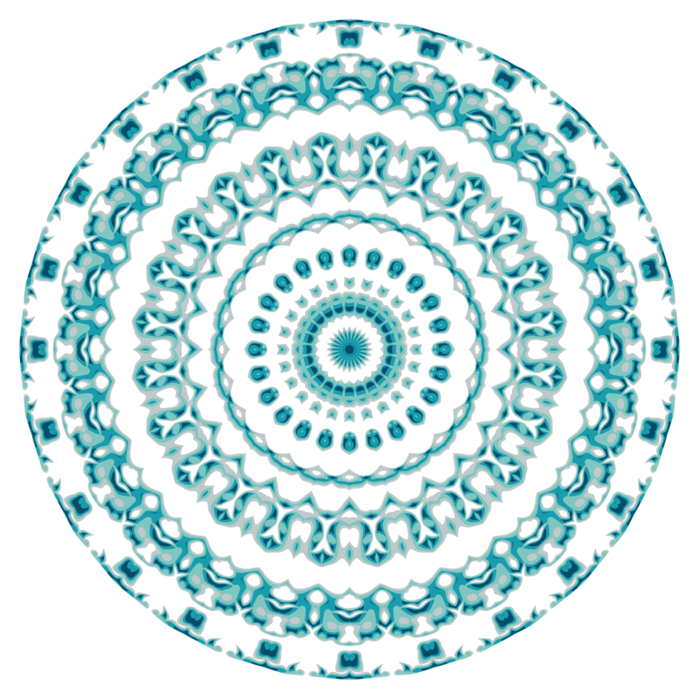 Circular pattern in the form of a mandala png