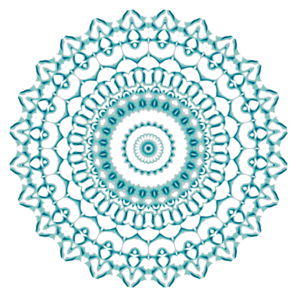 Circular pattern in the form of a mandala png