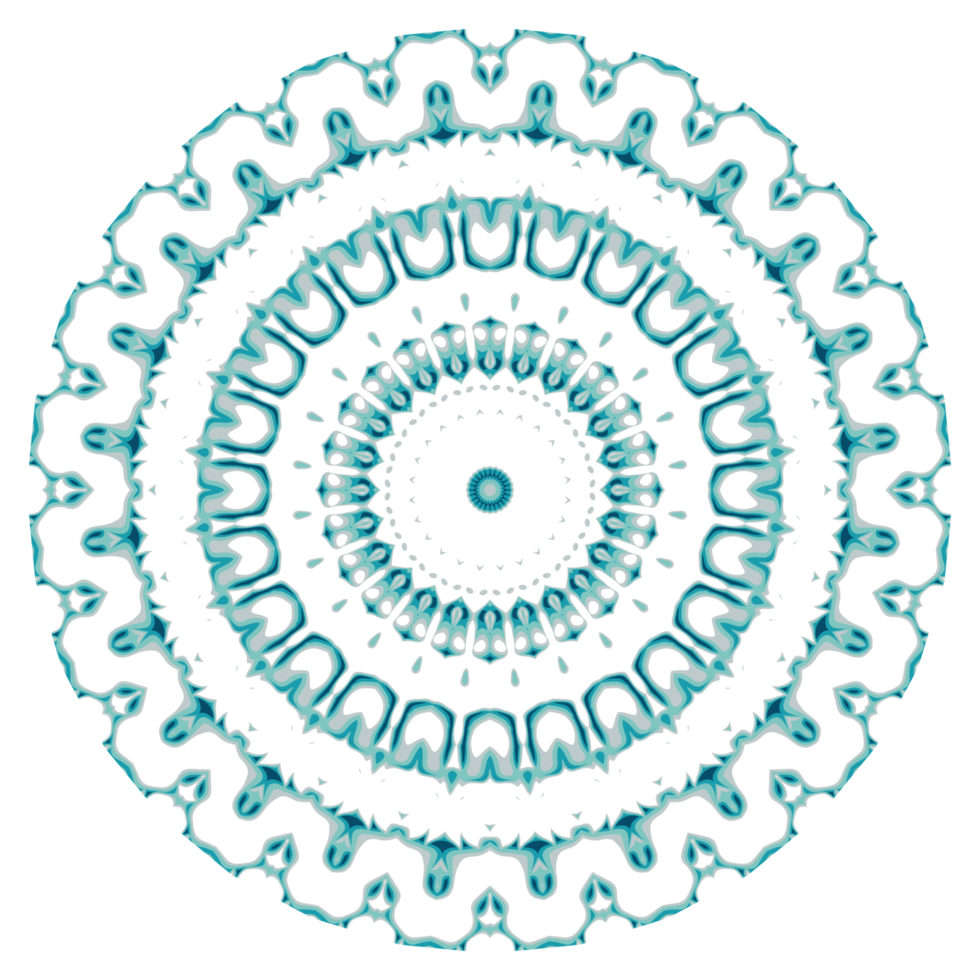 Circular pattern in the form of a mandala png
