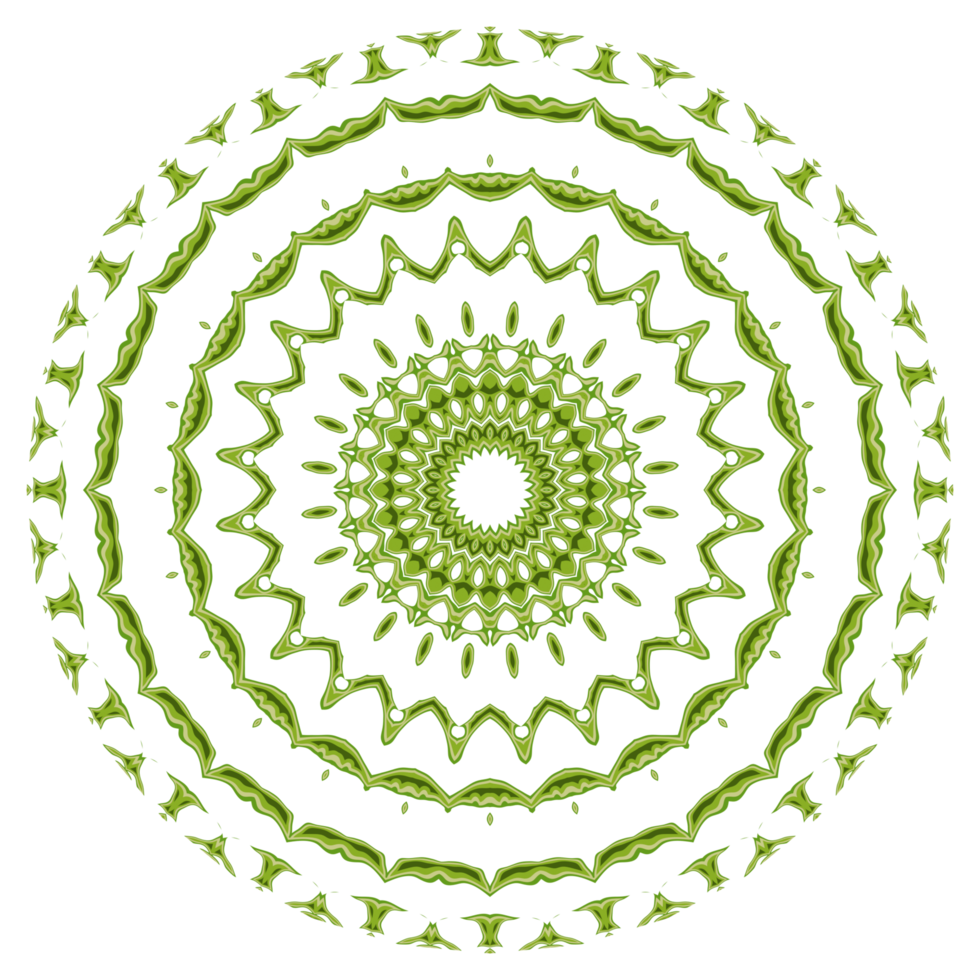 Abstract mandala pattern ornament png
